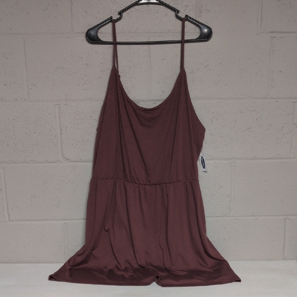 Old Navy Waist-Defined Slub-Knit Mini Cami Dress Size XXL, NWT